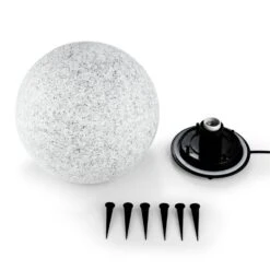 Shinestone L Kugelleuchte Außenleuchte Gartenlampe 40cm Steinoptik -Gartenmöbel 10027664 yy 0004 titel Lightcraft Shinestone L Kugelleuchte