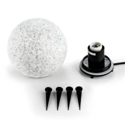 Shinestone S Kugelleuchte Außenleuchte Gartenlampe 20cm Steinoptik -Gartenmöbel 10027668 yy 0005 titel Lightcraft Shinestone S Kugelleuchte