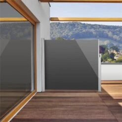 Bari 316 Seitenmarkise Seitenrollo 300x160cm Aluminium Anthrazit -Gartenmöbel 10028008 yy 0003 ambient Blumfeldt Bari 316 Seitenmarkise