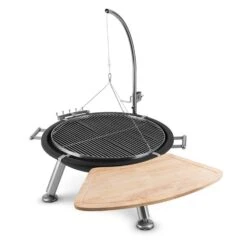 Turion Galgen-Schwenkgrill Feuerschale Ø80cm BBQ Seilzug Edelstahl -Gartenmöbel 10028486 yy 0004 logo