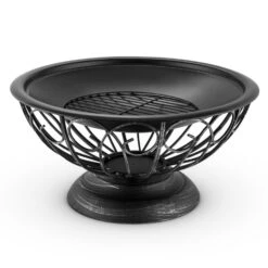 Tulip Feuerschale Ø75cmGrill Feuerstelle Funkenschutz Stahl Brüniert 13 Tulip Feuerschale Ø75cmGrill Feuerstelle Funkenschutz Stahl Brüniert -Gartenmöbel 10028582 yy 0005 detail 05 Blumfeldt Tulip Feuerschale 75cm Grill