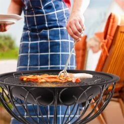 Tulip Feuerschale Ø75cmGrill Feuerstelle Funkenschutz Stahl Brüniert 17 Tulip Feuerschale Ø75cmGrill Feuerstelle Funkenschutz Stahl Brüniert -Gartenmöbel 10028582 yy 0009 ambient 09 Blumfeldt Tulip Feuerschale 75cm Grill