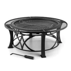 Ronda Feuerschale Ø95cm Grill Feuerstelle Funkenschutz Stahl Brüniert 11 Ronda Feuerschale Ø95cm Grill Feuerstelle Funkenschutz Stahl Brüniert -Gartenmöbel 10028583 yy 0005 titel 05 Blumfeldt Ronda Feuerschale 95cm Grill