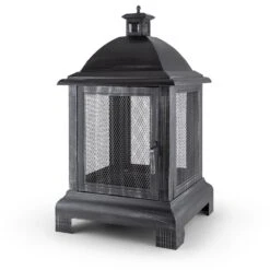 Loreo Feuerstelle Gartenkamin Feuerlaterne Gartenofen Stahl Brüniert -Gartenmöbel 10028584 yy 0007 titel 07 Blumfeldt Loreo Gartenkamin Feuerstelle