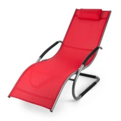 Sunwave Gartenliege Liegestuhl Schwingliege Relax Aluminium Rot -Gartenmöbel 10028707 yy 0009 titel 09 Blumfeldt Sunwave Gartenliege