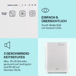 Vita Pure 2G 5-in-1 Luftreiniger HEPA-13 50 M² 30 Db 55 W UV-C Touch -Gartenmöbel 10028709 de 0005 logo