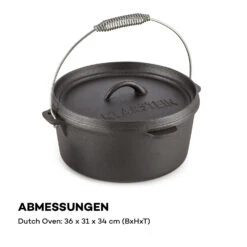 Hotrod 85 Dutch Oven BBQ-Topf 9 Qt / 8,5 Liter Gusseisen Schwarz 15 Hotrod 85 Dutch Oven BBQ-Topf 9 Qt / 8,5 Liter Gusseisen Schwarz -Gartenmöbel 10029167 de 0008 logo