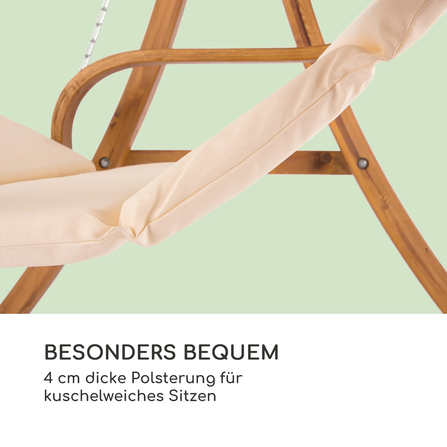 Maui Hollywoodschaukel 110 Cm 2-Sitzer Sonnensegel Polyester Lärche 5 Maui Hollywoodschaukel 110 Cm 2-Sitzer Sonnensegel Polyester Lärche – Bild 5