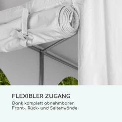 Sommerfest 3x6m 500 G/m² Partyzelt Festzelt PVC Wasserdicht Feuerfest -Gartenmöbel 10029432 de 0007 logo