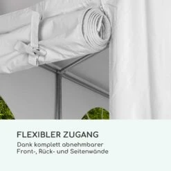 Sommerfest 4x8m 500 G/m² Partyzelt Festzelt PVC Wasserdicht Verzinkt -Gartenmöbel 10029436 de 0007 logo