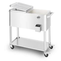 Springbreak 2000 Getränkewagen Terrassenkühlwagen 80l Edelstahl -Gartenmöbel 10029647 yy 0004 logo