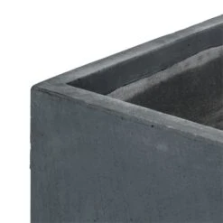 Solidflor Pflanzkübel Pflanzgefäß 79,5x38x38 Cm Fiberton Anthrazit -Gartenmöbel 10029841 yy 0003 detail Blumfeldt Solidflor Pflanztopf