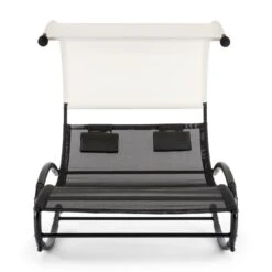 Suncruise Schaukelliege Gartenliege Sonnendach Polyester Stahl -Gartenmöbel 10029845 yy 0004 detail Blumfeldt Suncruise Schaukelliege