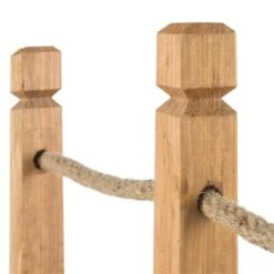 Rialto Gartenbrücke Zierbrücke 58x58x122cm (BxHxT) Tau Massivholz -Gartenmöbel 10030331 yy 0005 detail Blumfeldt Rialto Gartenbruecke 58x58x122cm