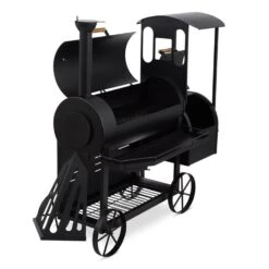 Dampflok Smoker Grill 3 Mm Stahl Schwarz -Gartenmöbel 10030555 yy 0006 front Train Grill