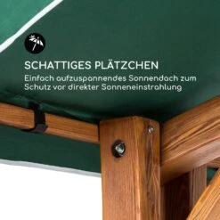 Aruba Hollywoodschaukel Gartenschaukel 130 Cm 2-Sitzer Massivholz -Gartenmöbel 10030685 de 0007 logo