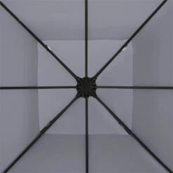 Odeon Grey Pavillon Partyzelt Festzelt 3x3m Stahl Polyester Dunkelgrau -Gartenmöbel 10030686 yy 0004 detail Blumfeldt Odeon Grey Pavillon Partyzelt dunkelgrau