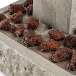 Trafalgar Gartenbrunnen 1,5m LED Fiberglas-Zement 4,5 Kg Ziersteine -Gartenmöbel 10031620 yy 0006 detail Blumfeldt Trafalgar Zierbrunnen Gartenbrunnen Tuff