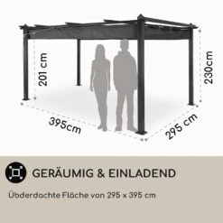 Pantheon 3x4 Pergola Vordach 3x4m Aluminium Sonnendach Polyester Grau 9 Pantheon 3x4 Pergola Vordach 3x4m Aluminium Sonnendach Polyester Grau -Gartenmöbel 10031883 DE 0004 usp