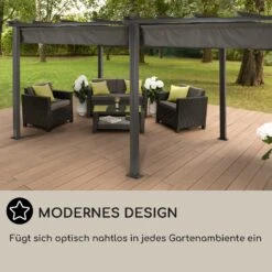 Pantheon 3x6 Pergola Vordach 3x6m Aluminium Sonnendach Polyester Grau 14 Pantheon 3x6 Pergola Vordach 3x6m Aluminium Sonnendach Polyester Grau -Gartenmöbel 10031885 DE 0006 usp