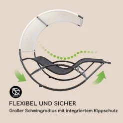 The Big Easy Schwingliege Schwarz, Wetterfest 350kg Max. UV- Schutz -Gartenmöbel 10032240 de 0003 logo