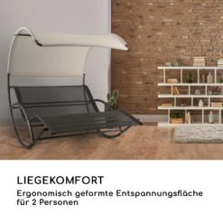 The Big Easy Schwingliege Schwarz, Wetterfest 350kg Max. UV- Schutz -Gartenmöbel 10032240 de 0005 logo