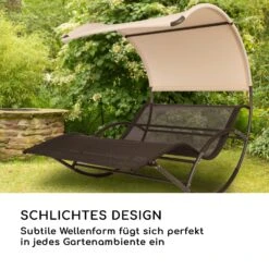 The Big Easy Schwingliege Schwarz, Wetterfest 350kg Max. UV- Schutz -Gartenmöbel 10032240 de 0007 logo