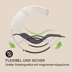 The Big Easy Schwingliege Silber, Wetterfest 350 Kg Max. UV- Schutz -Gartenmöbel 10032241 de 0003 logo