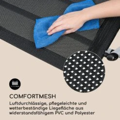 The Big Easy Schwingliege Silber, Wetterfest 350 Kg Max. UV- Schutz -Gartenmöbel 10032241 de 0004 logo