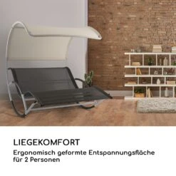 The Big Easy Schwingliege Silber, Wetterfest 350 Kg Max. UV- Schutz -Gartenmöbel 10032241 de 0005 logo