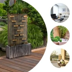 River Crossing Gartenbrunnen In/Outdoor 6W Pumpe 10m Kabel Verzinkt -Gartenmöbel 10032260 yy 0003 ambient