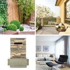 Watergate Gartenbrunnen In/Outdoor 15W Pumpe 10m Kabel Verzinkt -Gartenmöbel 10032262 yy 0007 ambient