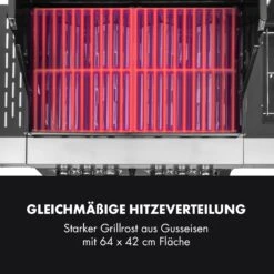 Tomahawk 4.2 SBG Gasgrill 6 Brenner 20,7 KW 64x42cm Grill Edelstahl -Gartenmöbel 10032308 de 0007 logo