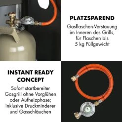 Lucifer 2.0-T Gasgrill 2 X 3,5 KW Brenner 45x44cm Grill Edelstahl -Gartenmöbel 10032455 de 0008 logo