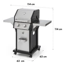Lucifer 2.0-T Gasgrill 2 X 3,5 KW Brenner 45x44cm Grill Edelstahl -Gartenmöbel 10032455 yy 0012 logo