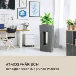 Airflor Pflanztopf 45 X 100 X 27 Cm Fiberglas In-/Outdoor Dunkelgrau -Gartenmöbel 10032502 de 0003 logo
