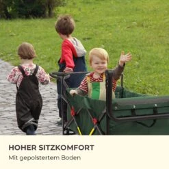 Easy Rider Bollerwagen Bis 70kg Teleskopstange Zusammenklappbar Grün -Gartenmöbel 10032543 de 0008 logo