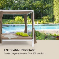 Senator Lounge Gartenliege 188x208x205cm Sonnendach Polyester Stahl -Gartenmöbel 10032569 de 0003 logo