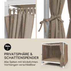 Senator Lounge Gartenliege 188x208x205cm Sonnendach Polyester Stahl -Gartenmöbel 10032569 de 0005 logo