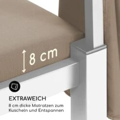 Senator Lounge Gartenliege 188x208x205cm Sonnendach Polyester Stahl -Gartenmöbel 10032569 de 0008 logo