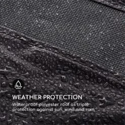 Senator Ersatzdach Sonnenschutz Polyester Wasserdicht Grau 6 Senator Ersatzdach Sonnenschutz Polyester Wasserdicht Grau -Gartenmöbel 10032571 yy 0003 logo Blumfeldt Senator Ersatzdach grau