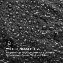 Eremitage Ersatzdach Sonnenschutz Polyester Wasserdicht Grau -Gartenmöbel 10032575 de 0003 logo