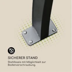 Palazzo Pavillon 4x3m Faltdach Polyester Aluminium Schwarz / Grau -Gartenmöbel 10032577 de 0006 logo