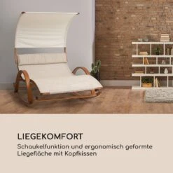 Mauritius Schwingliege Mit Dach ComfortMesh 180kg Max.wetterfest Creme -Gartenmöbel 10032587 de 0005 logo