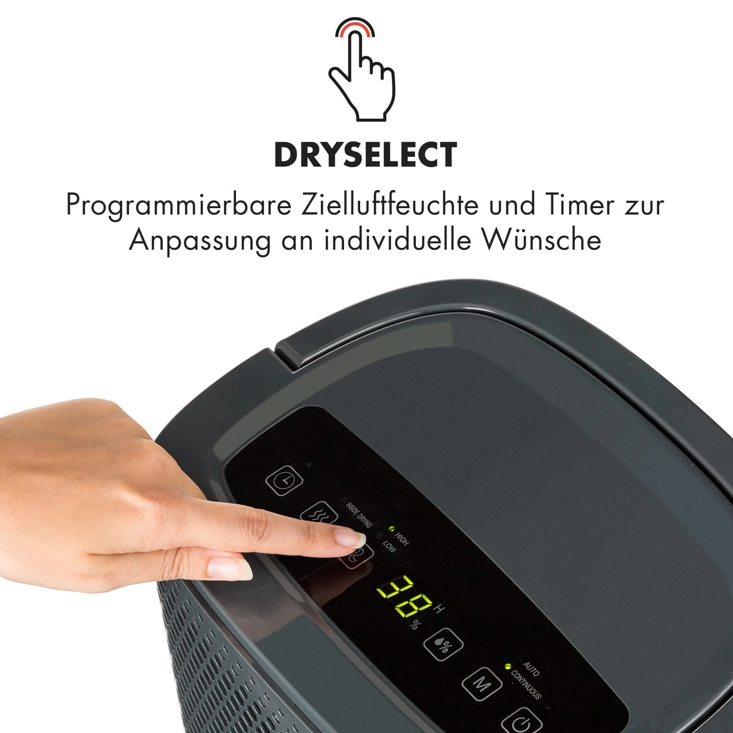 DryFy 10 Luftentfeuchter Dehumidifier 240W 10l/d 100m³/h 15-20m² 4 DryFy 10 Luftentfeuchter Dehumidifier 240W 10l/d 100m³/h 15-20m² – Bild 4