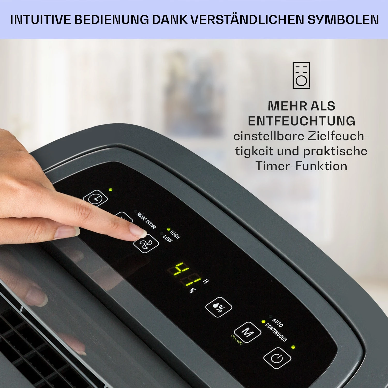 DryFy 20 Luftentfeuchter 420W 20l/d 230m³/h 40-50m² DrySelect 45dB 6 DryFy 20 Luftentfeuchter 420W 20l/d 230m³/h 40-50m² DrySelect 45dB – Bild 6