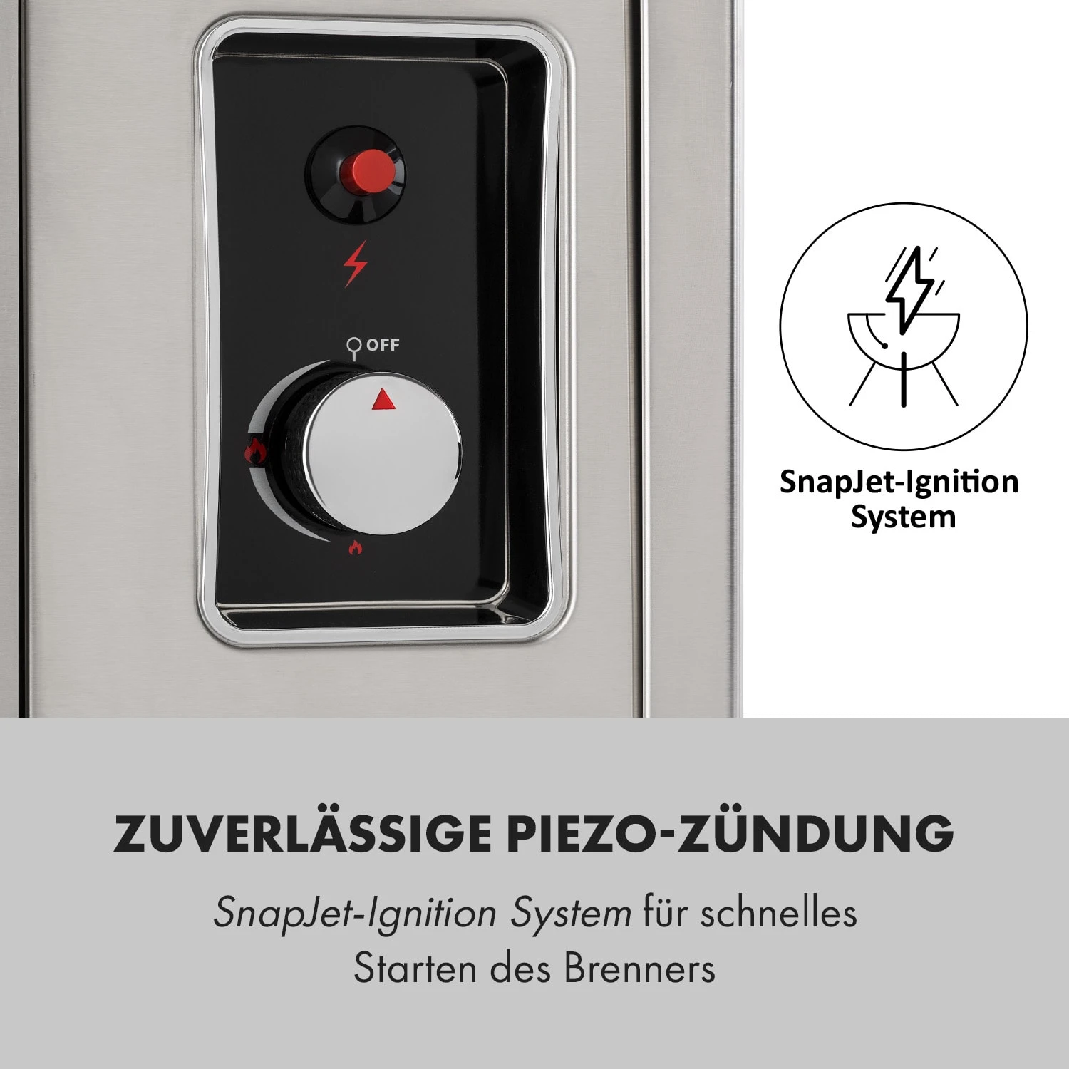 Crossfire Vertikaler Gasgrill 800°C Infrarot-Brenner 12.000 BTU Silber 6 Crossfire Vertikaler Gasgrill 800°C Infrarot-Brenner 12.000 BTU Silber – Bild 6