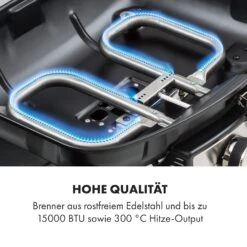 Parforce Duo 2 Gasgrill Brenner 4,4kW 15000BTU 300°C Schwarz -Gartenmöbel 10033296 de 0005 logo