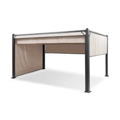 Pantheon Cortina Pavillon Mit Dach 3x4m 4 Seitenteile Beige
