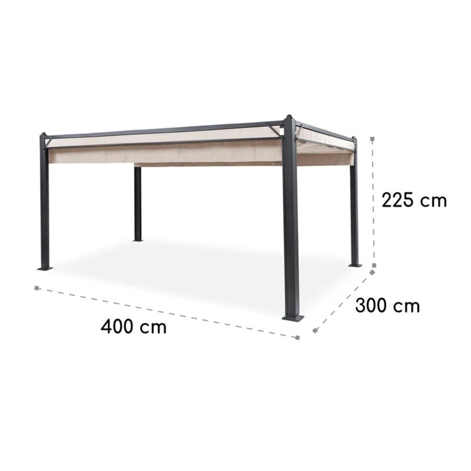 Pantheon Cortina Pavillon Mit Dach 3x4m 4 Seitenteile Beige 9 Pantheon Cortina Pavillon Mit Dach 3x4m 4 Seitenteile Beige – Bild 9